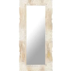Peili valkoinen 110x50 cm täysi mangopuu