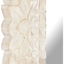 Peili valkoinen 110x50 cm täysi mangopuu
