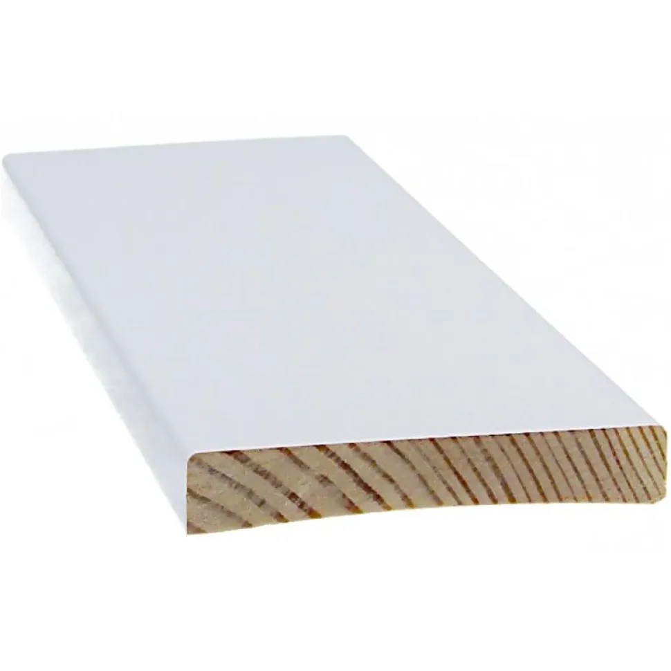 Peitelista Cent, 12x70mm, mänty, valkoinen, eri pituuksia