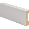 Peitelista johtouralla Maler 19x58x2200mm MDF valkoinen