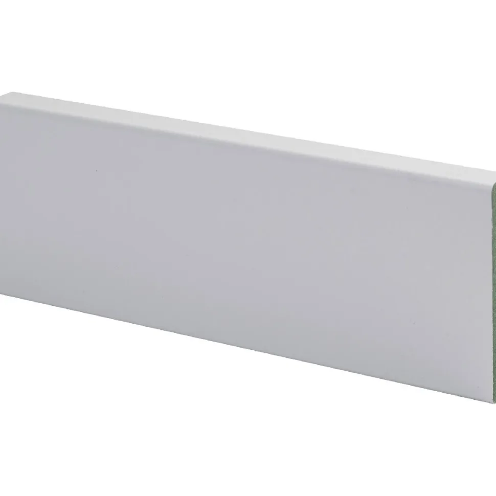 Peitelista Maler SPA, 12x58x2400mm, MDF, kosteudenkestävä, valkoinen