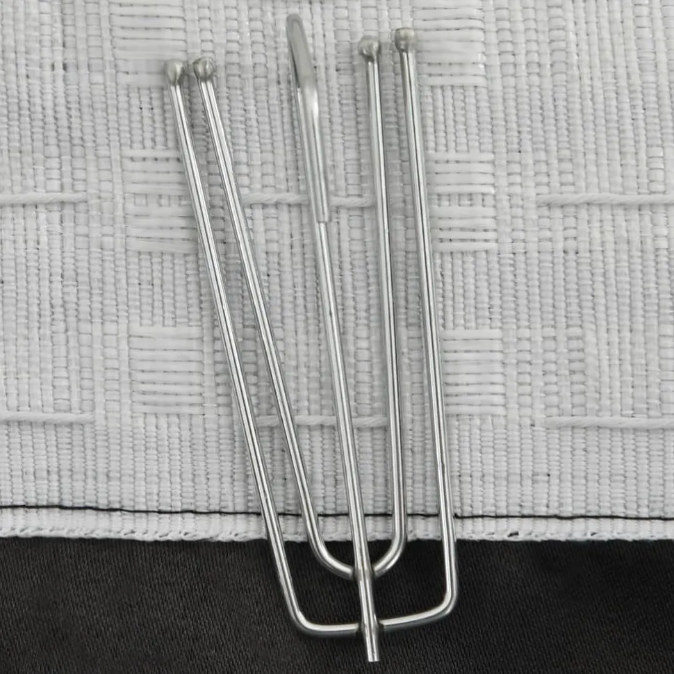 Pellavamaiset pimennysverhot koukuilla 2 kpl 140x225cm