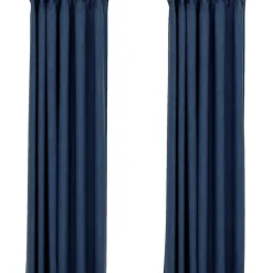 Pellavamaiset pimennysverhot koukuilla 2 kpl 140x225 cm