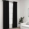 Pellavamaiset pimennysverhot 2 kpl antrasiitti 140x225 cm