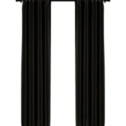 Pellavamaiset pimennysverhot 2 kpl antrasiitti 140x225 cm