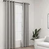 Pellavamaiset pimennysverhot renkailla 2kpl harmaa 140x225cm