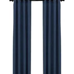 Pellavamaiset pimennysverhot renkailla 2 kpl 140x225 cm