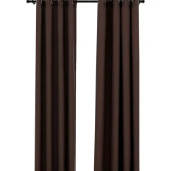 Pellavamaiset pimennysverhot renkailla 2kpl 140x245cm