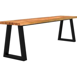 Penkki elävillä reunoilla 160 cm täysi akasiapuu (53295)