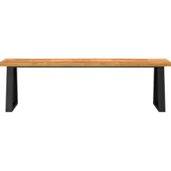 Penkki elävillä reunoilla 160 cm täysi akasiapuu (53295)