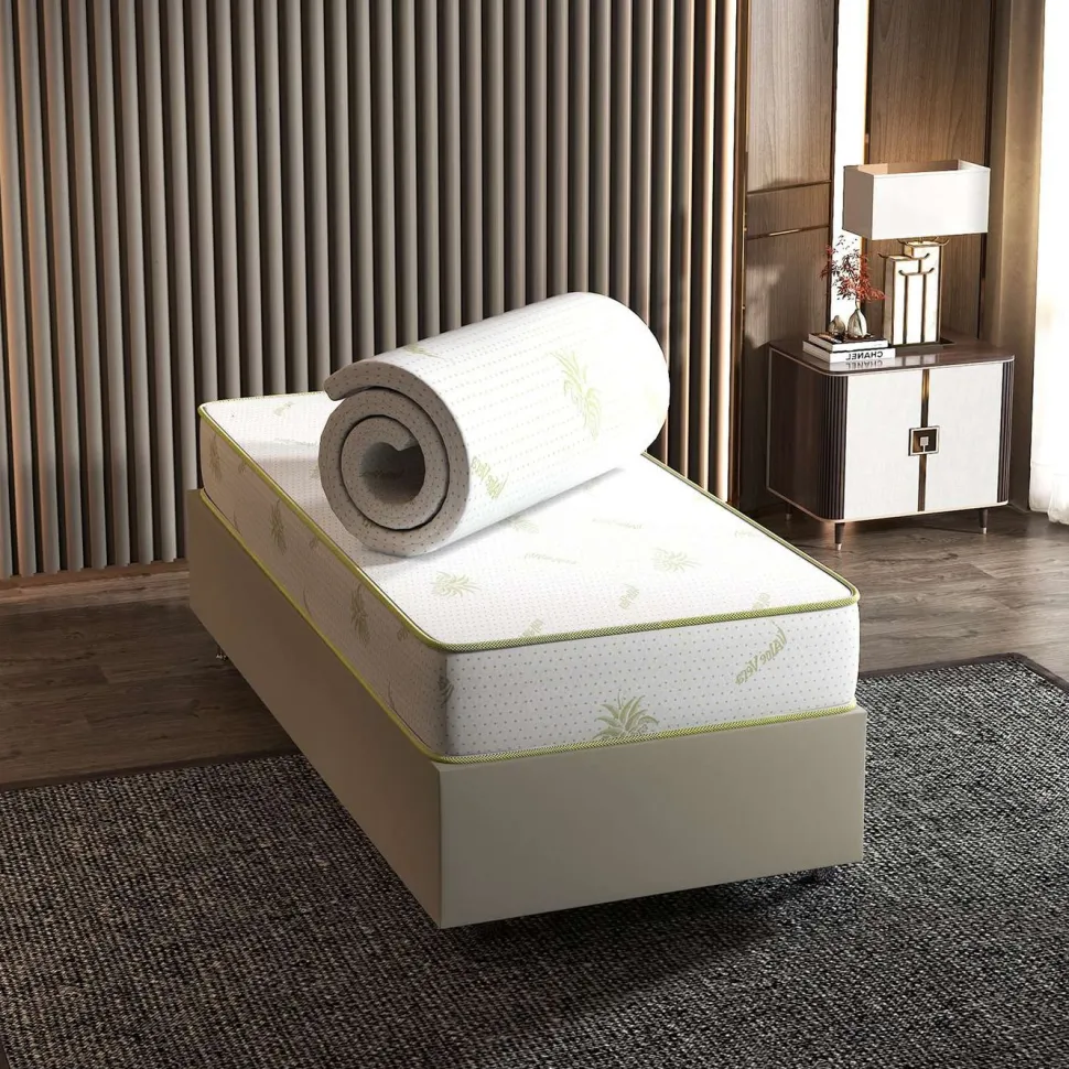 Petauspatja Linento Furniture Aloevera, valkoinen, eri kokoja