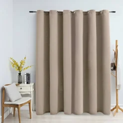 Pimennysverho metallirenkailla beige 290x245 cm