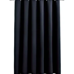 Pimennysverho metallirenkailla musta 290x245 cm