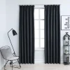 Pimennysverhot koukuilla 2 kpl antrasiitti 140x225 cm