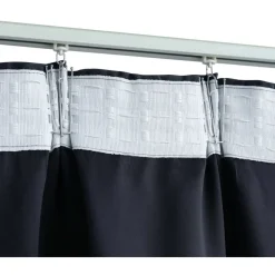 Pimennysverhot koukuilla 2 kpl antrasiitti 140x225 cm