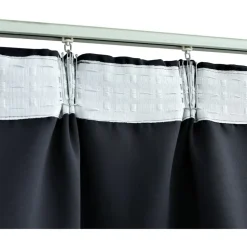 Pimennysverhot koukuilla 2 kpl antrasiitti 140x225cm