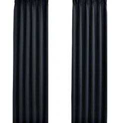 Pimennysverhot koukuilla 2 kpl antrasiitti 140x175cm
