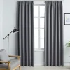 Pimennysverhot koukuilla 2 kpl harmaa 140x175cm