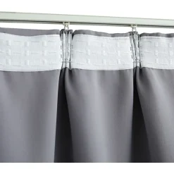 Pimennysverhot koukuilla 2 kpl harmaa 140x175cm