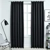 Pimennysverhot koukuilla 2 kpl musta 140x225 cm