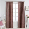 Pimennysverhot koukuilla 2 kpl sametti pinkki 140x245 cm