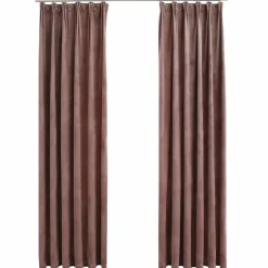 Pimennysverhot koukuilla 2 kpl sametti pinkki 140x245 cm