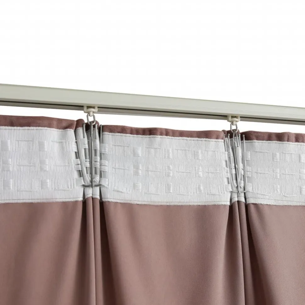 Pimennysverhot koukuilla 2 kpl sametti pinkki 140x175 cm