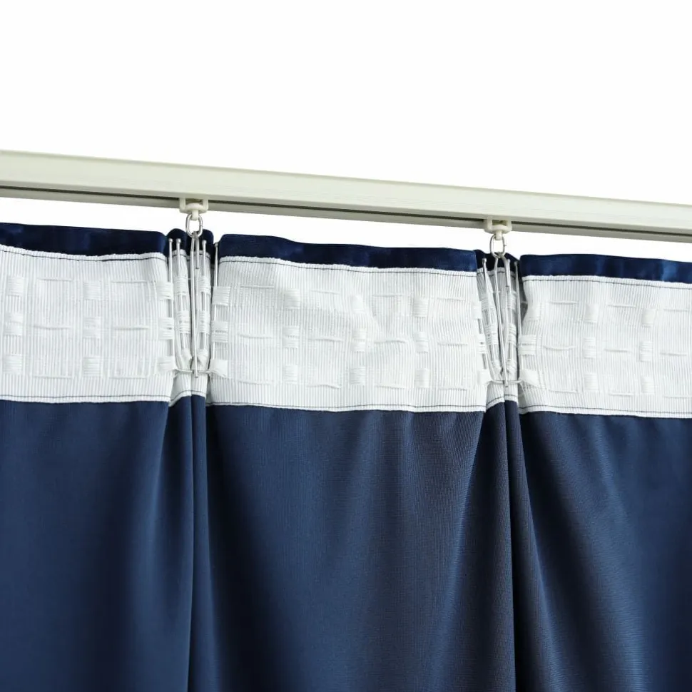 Pimennysverhot koukuilla 2kpl sametti 140x245cm