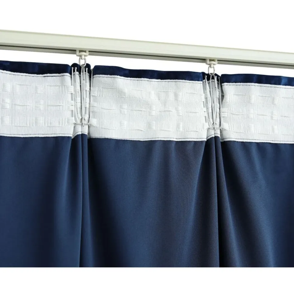 Pimennysverhot koukuilla 2kpl sametti 140x175cm