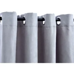 Pimennysverhot metallirenkailla 2 kpl harmaa 140x225 cm