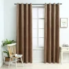 Pimennysverhot renkailla 2 kpl sametti beige 140x245 cm