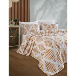 Päiväpeitto Linento Segment, 160x235cm, sinapinkeltainen