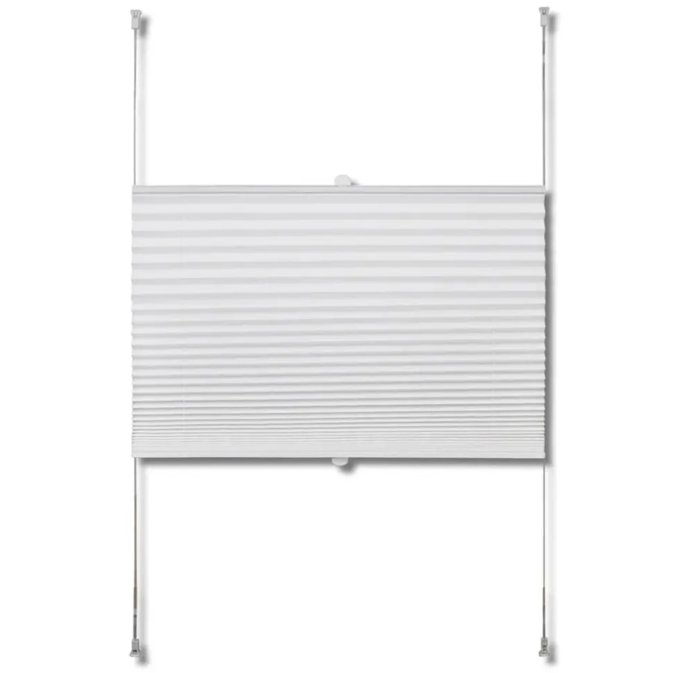 Plisse Kaihdin 50x100cm Laskosverhot valkoinen