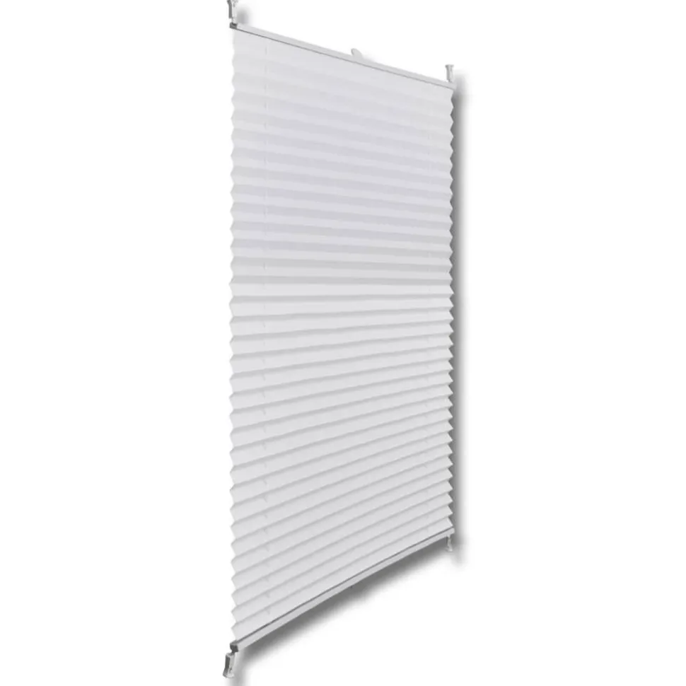 Plisse Kaihdin 50x100cm Laskosverhot valkoinen