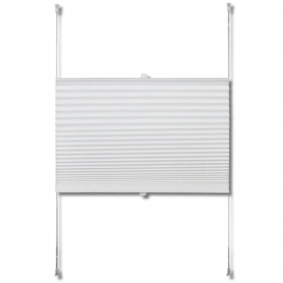 Plisse Kaihdin 50x100cm Laskosverhot valkoinen