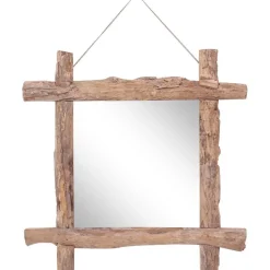 Pölkkypeili luonnollinen 70x70 cm täysi kierrätetty puu