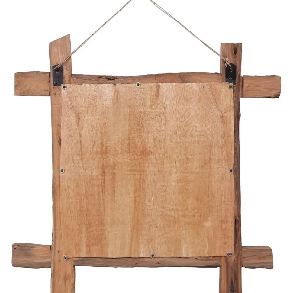 Pölkkypeili luonnollinen 70x70 cm täysi kierrätetty puu