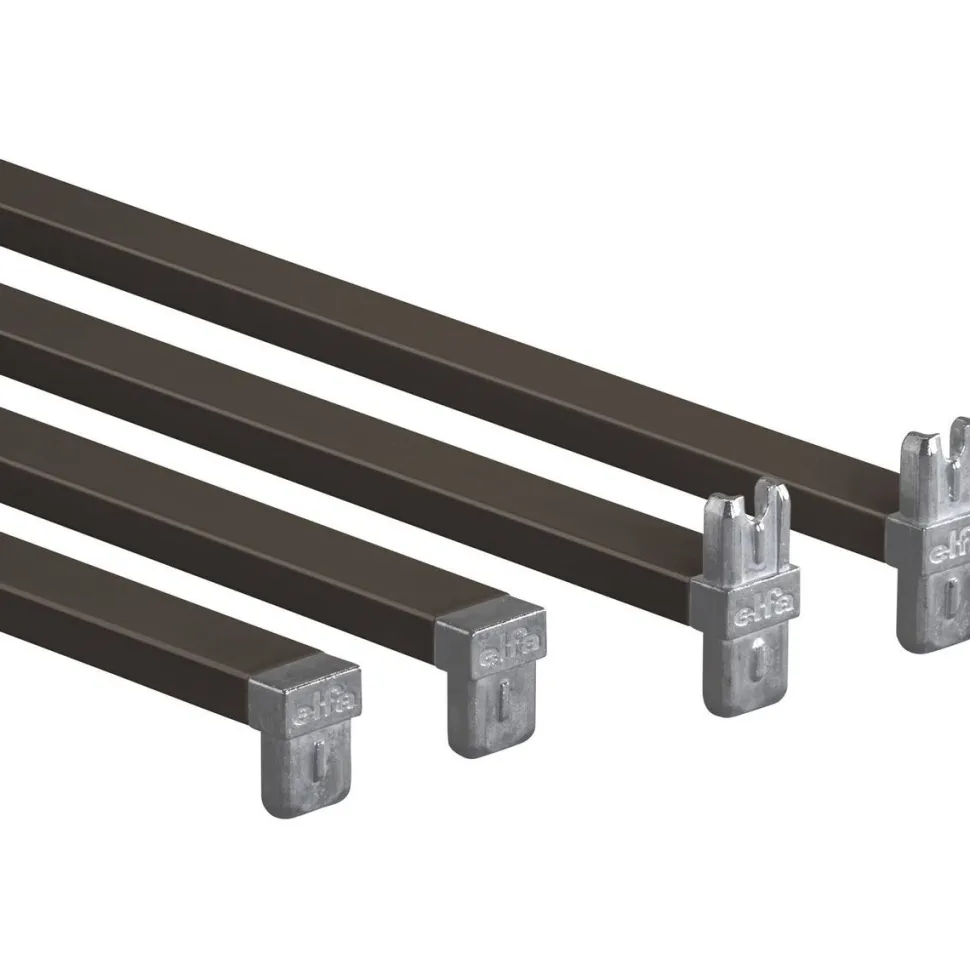 Poikkituki Elfa 204026, 450mm 4kpl, grafiitti