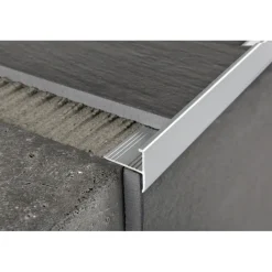 Porraskulmalista Progress Profiles Protermstep ALL 12,5mm 2,7m anodisoitu alumiini