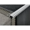 Porraskulmalista Progress Profiles Probrastep 2,7m 8mm anodisoitu hopea