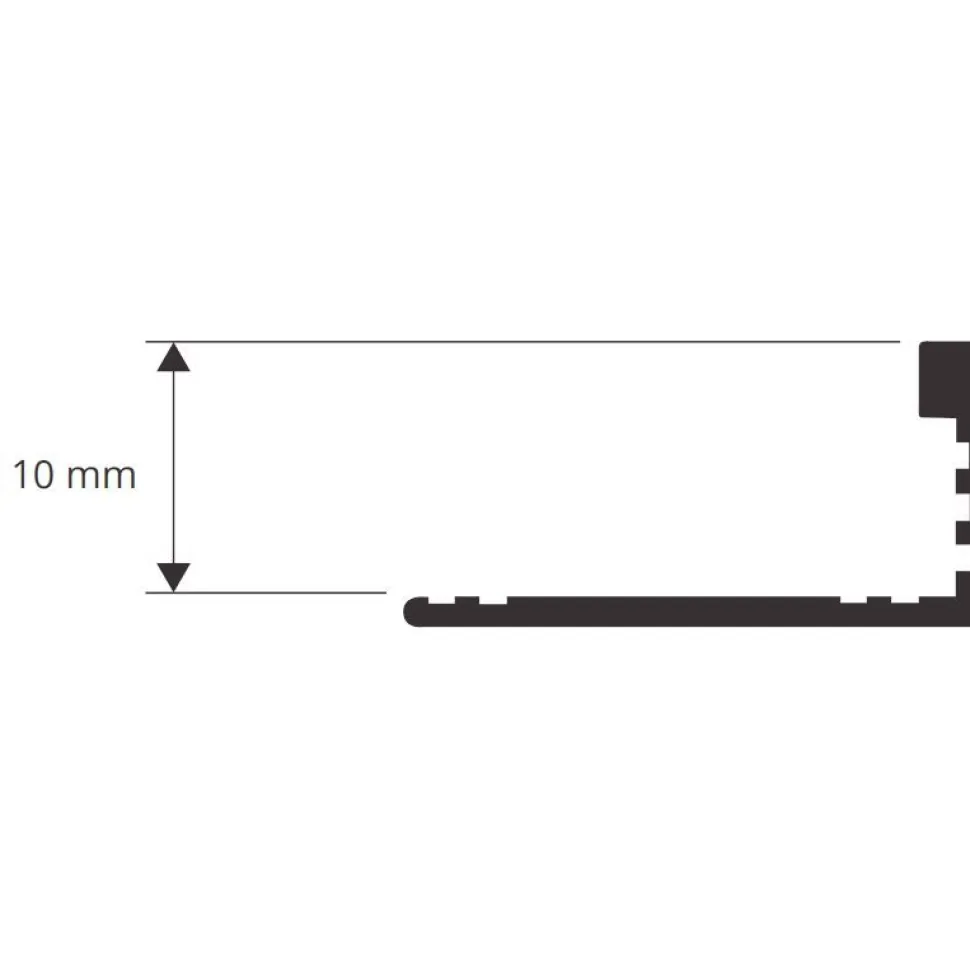 Päätelista Progress Profiles Proterminal Stone Line alumiini 2,7 m eri vaihtoehtoja