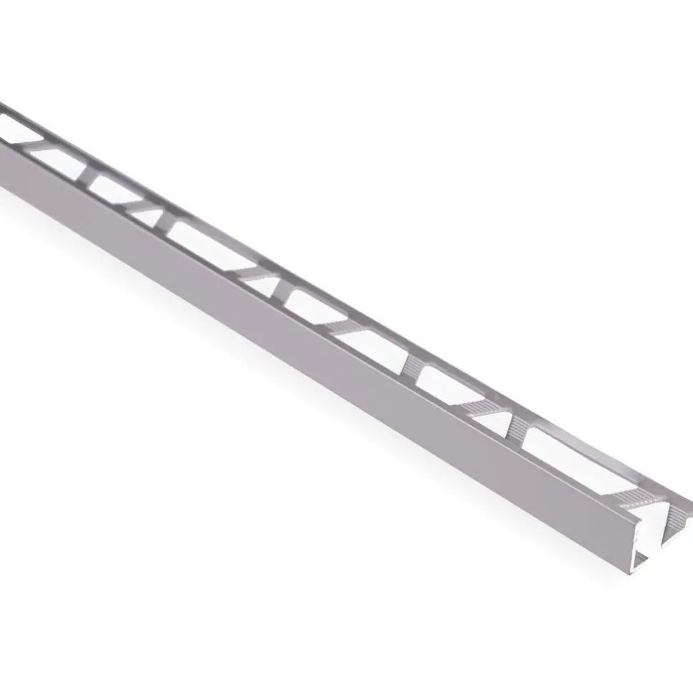 Päätelista Maler 10mm laatoille H10x23x2500mm alumiini hopea anodisoitu