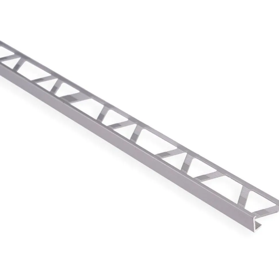 Päätelista Maler 8mm laatoille H8x20x2500mm alumiini hopea anodisoitu