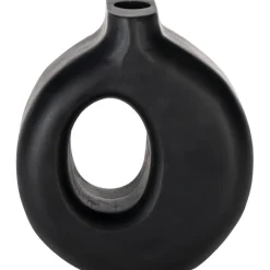 Puinen koristevaasi Eglo Living Melobody, 16.5cm, musta