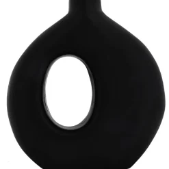 Puinen koristevaasi Eglo Living Melobody, musta