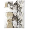 Pussilakanasetti Vallila Ystävykset, 150x210cm, beige