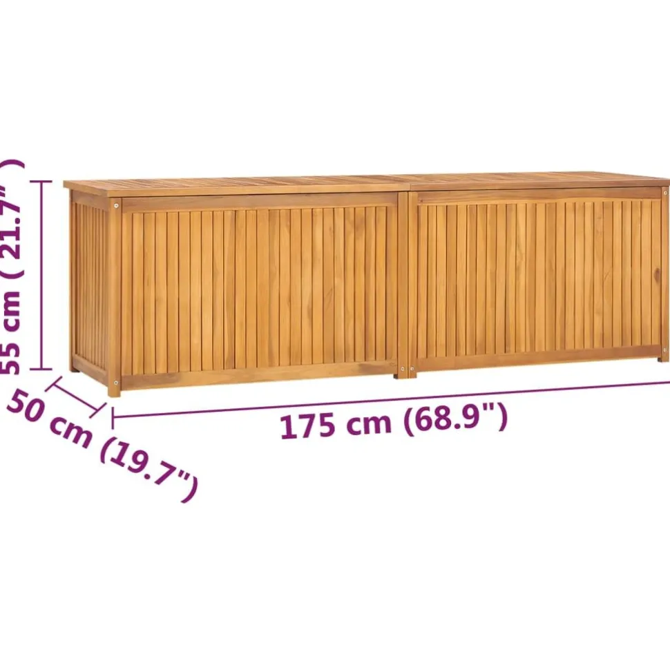 Puutarhalaatikko 114x50x58 cm, tiikki