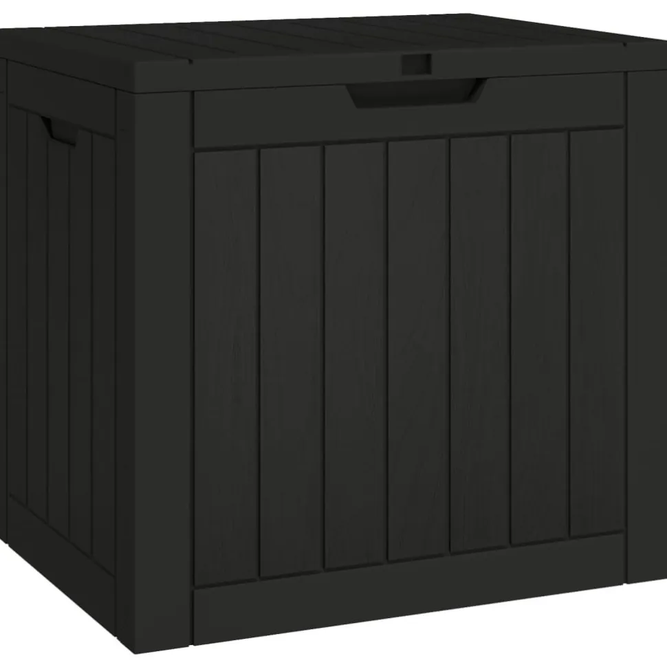 Puutarhan säilytysarkku vaaleanruskea 55,5x43x53 cm polypropeeni