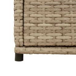 Puutarhan säilytyskaappi beige 105x55x113 cm polyrottinki
