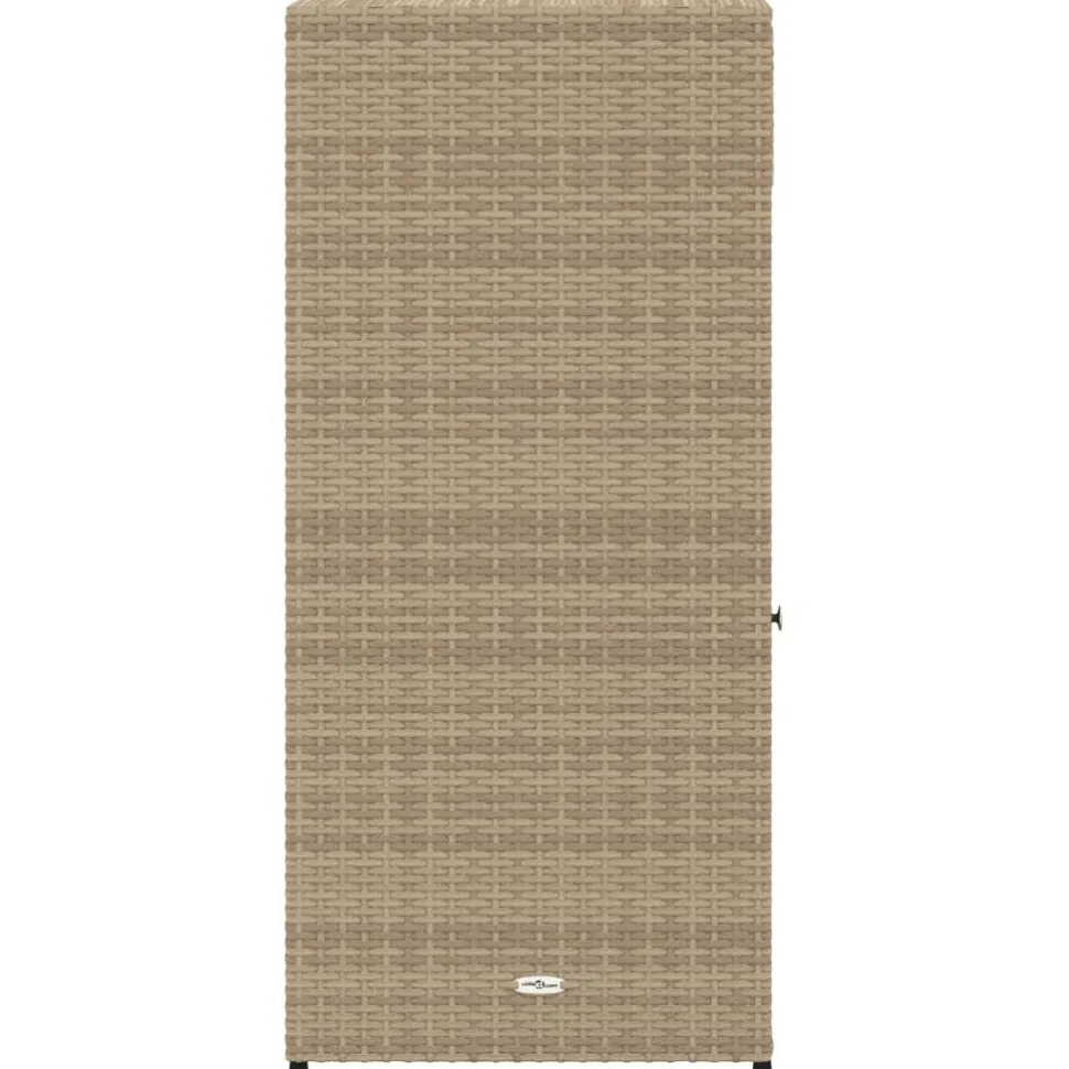 Puutarhan säilytyskaappi beige 55x55x111 cm polyrottinki